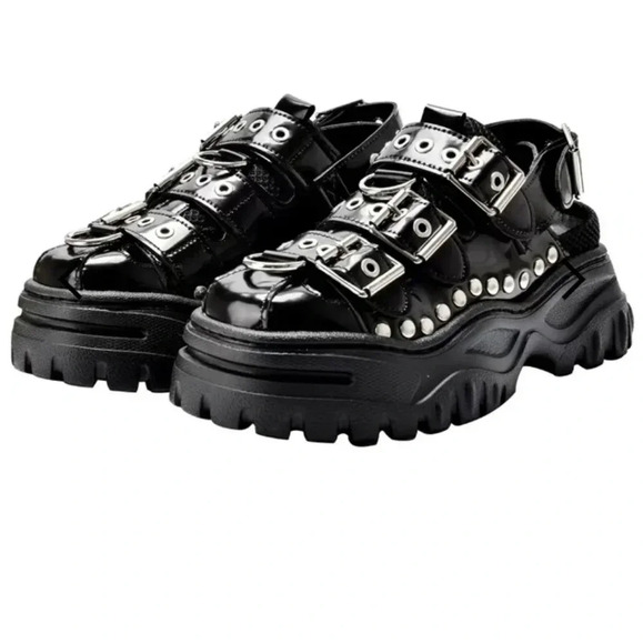 Indie Designs Athena Leather Sandals - Picture 1 of 16